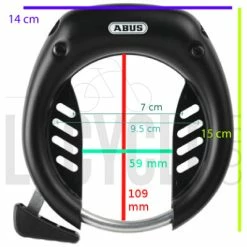 Antivol De Cadre à Clés Shield 5650 ABUS -Promos VTT Boutique antivol de cadre a cles shield 5650 abus full 4