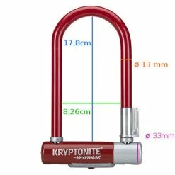 Antivol Vélo Kryptolok Mini 7 Rouge - Kryptonite -Promos VTT Boutique antivol velo kryptolok mini 7 rouge kryptonite full 4