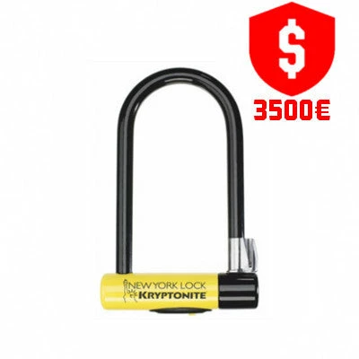 Antivol Vélo Sécurité Maximale New York STD - Kryptonite 1 Antivol Vélo Sécurité Maximale New York STD - Kryptonite