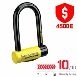 Antivol Vélo U à Clé New York Fahgettaboudit Mini Kryptonite -Promos VTT Boutique antivol velo u a cle new york fahgettaboudit mini kryptonite full