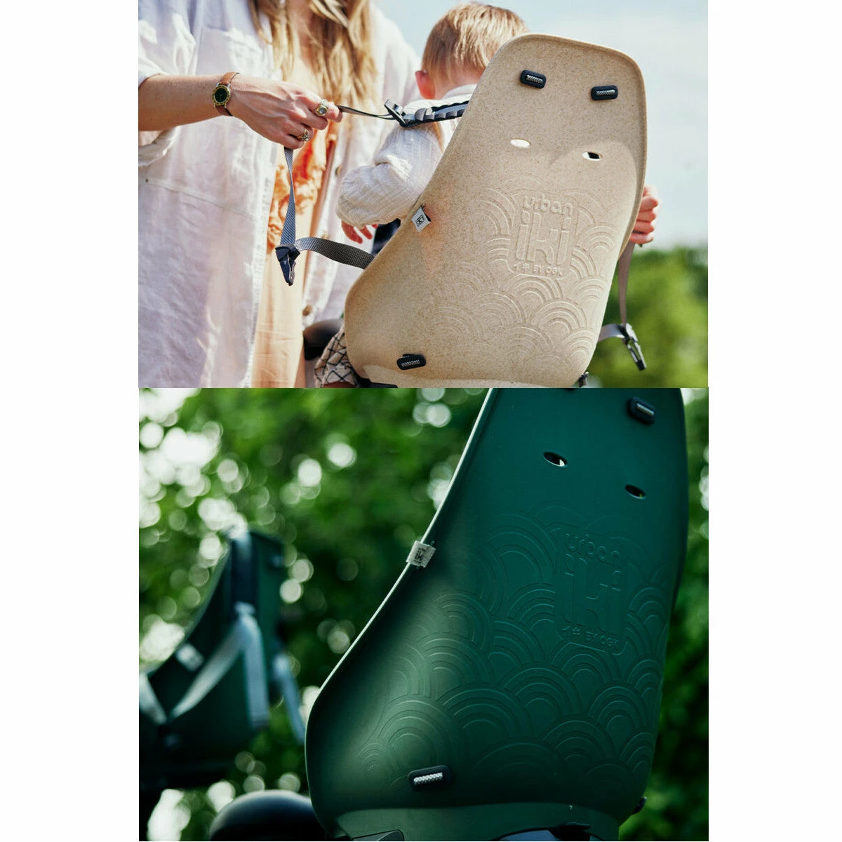 Siège Vélo Enfant Arrière Sur Tube De Selle Urban Iki Bio Momigara 2 Siège Vélo Enfant Arrière Sur Tube De Selle Urban Iki Bio Momigara – Image 2