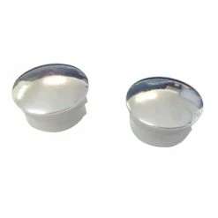 Point Bouchons De Guidon Chromé Pour Vélo - La Paire -Promos VTT Boutique bouchons de guidon chrome pour velo la paire full 3