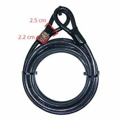 Câble Pour Vélo Antivol Long 5 Mètres POINT -Promos VTT Boutique cable pour velo antivol long 5 metres point full 3