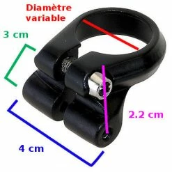 Brandless Collier Tige De Selle Avec œillets Pour Fixer Un Porte Bagage -Promos VTT Boutique collier tige de selle avec illets pour fixer un porte bagage full 4