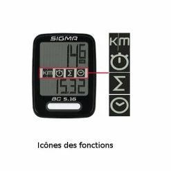 Compteur Vélo Filaire Sigma Sport BC 5.16 8 Compteur Vélo Filaire Sigma Sport BC 5.16 -Promos VTT Boutique compteur velo filaire sigma sport bc 5 16 full 4