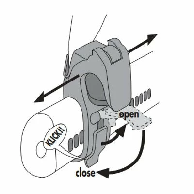 Crochets Et Poignée Quick Lock 2.1 Pour Sacoches De Vélo Ortlieb 2 Crochets Et Poignée Quick Lock 2.1 Pour Sacoches De Vélo Ortlieb – Image 2
