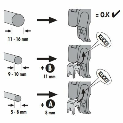 Crochets Et Poignée Quick Lock 2.1 Pour Sacoches De Vélo Ortlieb 3 Crochets Et Poignée Quick Lock 2.1 Pour Sacoches De Vélo Ortlieb – Image 3