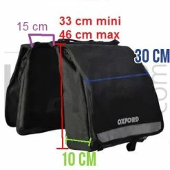 Oxford Double Sacoche Vélo Sur Porte-bagage Arrière Imperméable -Promos VTT Boutique double sacoche velo sur porte bagage arriere impermeable full 6