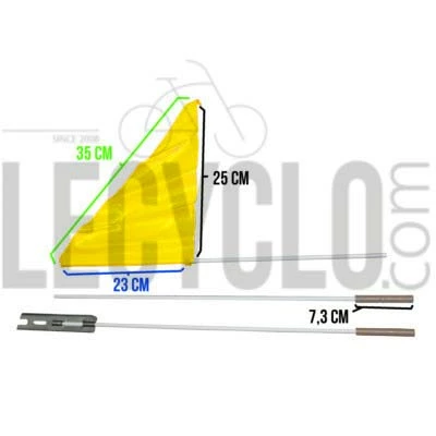 Messingschlager Drapeau De Sécurité Pour Vélo Et Remorque 8 Messingschlager Drapeau De Sécurité Pour Vélo Et Remorque – Image 8