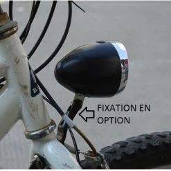 QT Cycle Feu Avant Vélo Vintage Sur Fourche 3 LEDs -Promos VTT Boutique feu avant velo vintage sur fourche 3 leds full 3