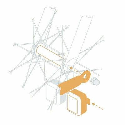 Feux Vélo Sur Moyeu AMS Light + Reelight Avec Condensateur 5 Feux Vélo Sur Moyeu AMS Light + Reelight Avec Condensateur – Image 5