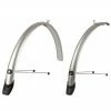 Garde Boues Argent Pour Vélo 28 Pouces 46 Mm Towny Polisport