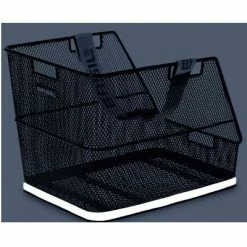 Grand Panier De Vélo Noir Sur Porte Bagage Arrière Class Basil -Promos VTT Boutique grand panier de velo noir sur porte bagage arriere class basil full 4