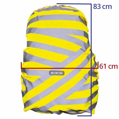 Housse De Sac à Dos Jaune Réfléchissant Berlin Wowow 20-25L 2 Housse De Sac à Dos Jaune Réfléchissant Berlin Wowow 20-25L – Image 2