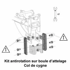 Mottez Kit Antirotation Pour Boule D'attelage -Promos VTT Boutique kit antirotation pour boule d attelage full 3