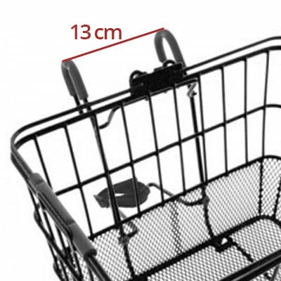 Wicked Panier Amovible Noir Sur Guidon Avec Fixation Rapide 2 Wicked Panier Amovible Noir Sur Guidon Avec Fixation Rapide – Image 2