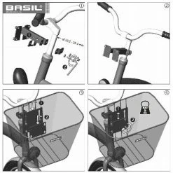 Panier Avant Fixe Pour Vélo 22 L Bremen Basil -Promos VTT Boutique panier avant fixe pour velo 22 l bremen basil full 6
