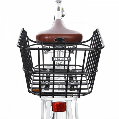 Panier Vélo Arrière Aluminium Fixe Cento Noir Mat Basil 2 Panier Vélo Arrière Aluminium Fixe Cento Noir Mat Basil – Image 2