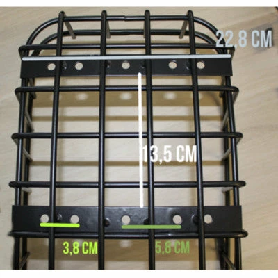 Panier Vélo Arrière Aluminium Fixe Cento Noir Mat Basil 6 Panier Vélo Arrière Aluminium Fixe Cento Noir Mat Basil – Image 6