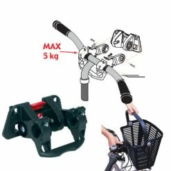 Bellelli Panier Vélo Avant Noir Inoxydable Sur Guidon -Promos VTT Boutique panier velo avant noir inoxydable sur guidon full 6