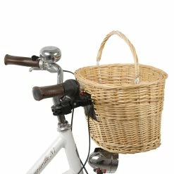 Panier Vélo Avant Osier Sur Guidon M-Wave -Promos VTT Boutique panier velo osier m wave 3