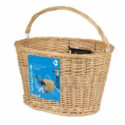 Panier Vélo Avant Osier Sur Guidon M-Wave -Promos VTT Boutique panier velo osier m wave 4
