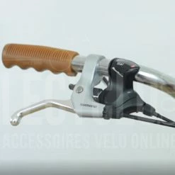 Brandless Poignées De Vélo Vintage Caramel Avec Creux 110 Mm -Promos VTT Boutique poignees de velo vintage caramel avec creux 110 mm full 3