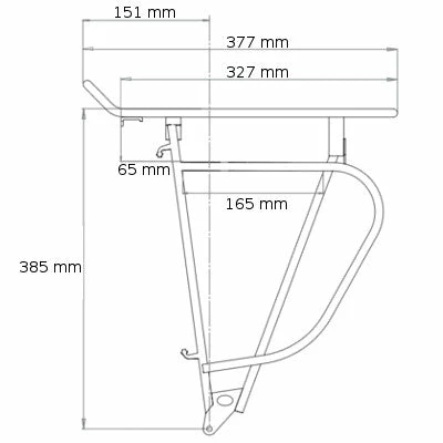 Porte Bagage Arrière Pour Vélo Avec Fixation Racktime Tourit 2 Porte Bagage Arrière Pour Vélo Avec Fixation Racktime Tourit – Image 2