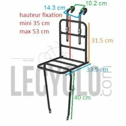 Porte Bagage Avant Large Du Vélo BASIL 6 Porte Bagage Avant Large Du Vélo BASIL -Promos VTT Boutique porte bagage avant large du velo basil full 3