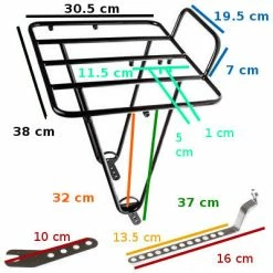 Porte-bagages Avant Noir Pour Vélo Frontière - BLB 11 Porte-bagages Avant Noir Pour Vélo Frontière - BLB -Promos VTT Boutique porte bagages avant noir pour velo frontiere blb full 6