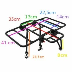 Newton Porte-bagages Vélo Avant à Plateforme Avec Côtés Rabattables -Promos VTT Boutique porte bagages velo avant a plateforme avec cotes rabattables full 5