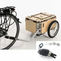 Remorque Vélo Bois Avec Coffre Modulable Flos 2425 Carette 10 Remorque Vélo Bois Avec Coffre Modulable Flos 2425 Carette -Promos VTT Boutique remorque velo carette flos 5