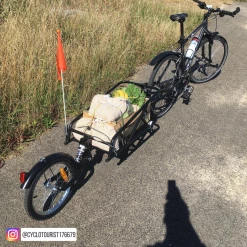 Brandless Remorque Vélo Mono Roue Avec Amortisseur -Promos VTT Boutique remorque velo cylotourist176679