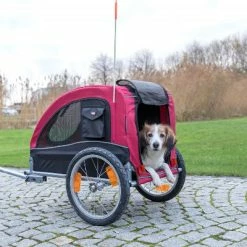 Remorque Vélo Pour Chien De Moins De 22 Kg - Trixie -Promos VTT Boutique remorque velo pour chien de moins de 22 kg trixie full 4