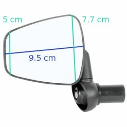 ZEFAL Rétroviseur Vélo Gauche Grand Miroir Dooback 2 Zéfal -Promos VTT Boutique retroviseur velo gauche grand miroir dooback 2 zefal full 4
