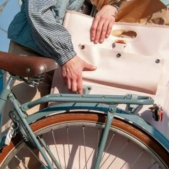 Sac De Courses Avec Son Sac Isotherme Sur Porte-bagages Houston Go Fluo -Promos VTT Boutique sac shopper go fluo houston 003