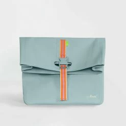 Sac De Courses Avec Son Sac Isotherme Sur Porte-bagages Houston Go Fluo -Promos VTT Boutique sac shopper go fluo houston bleu clair