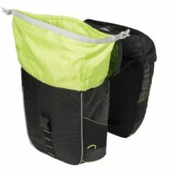 Sacoche Double Imperméable Vélo Miles Basil Noir/lime -Promos VTT Boutique sacoche double impermeable velo miles basil noir lime full 3