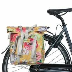 Sacoche Vélo Arrière Shopper Basil Bloom Field Jaune Miel 20L -Promos VTT Boutique sacoche velo arriere shopper basil bloom field jaune miel 20l full 6