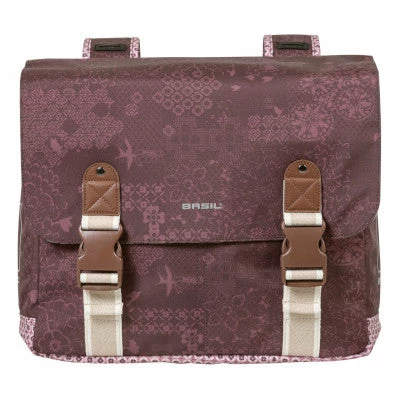 Sacoche Vélo Double Rouge Vintage 35L Boheme Basil 2 Sacoche Vélo Double Rouge Vintage 35L Boheme Basil – Image 2