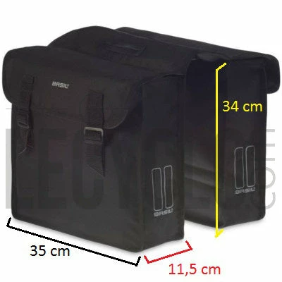 Sacoches Vélo Double Mara L 26 L Basil 4 Sacoches Vélo Double Mara L 26 L Basil – Image 4