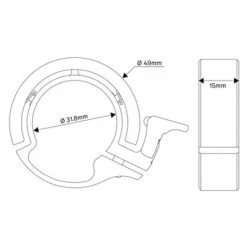 Sonnette Pour Vélo Knog Oi Classic Cuivre Large -Promos VTT Boutique sonnette pour velo knog oi classic cuivre large full 5