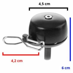 Widek Sonnette Vélo Design 45 Mm Noire Paperclip -Promos VTT Boutique sonnette velo design 45 mm noire paperclip full 3