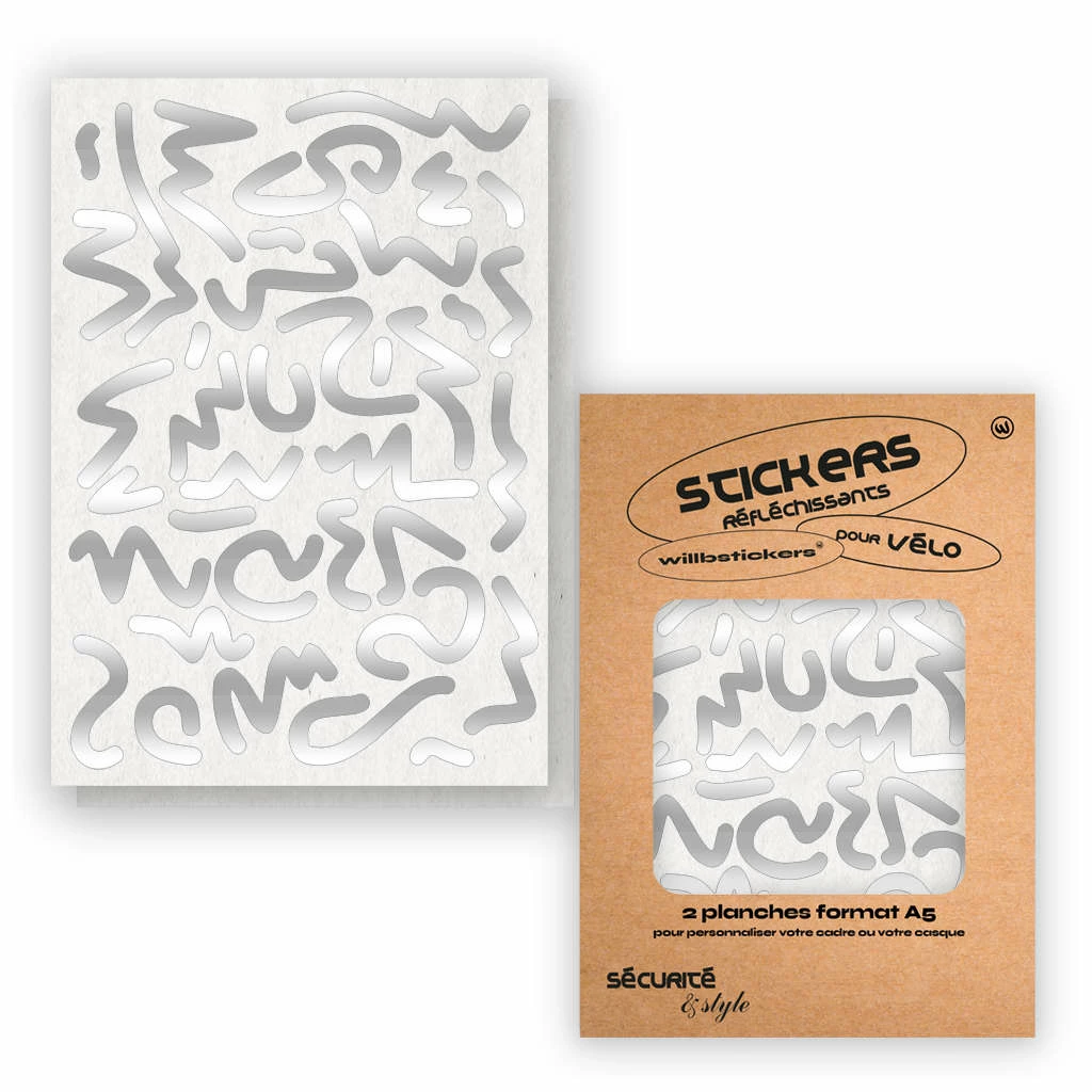 Stickers Réfléchissants Pour Cadre De Vélo Motif Louvre Will B 7 Stickers Réfléchissants Pour Cadre De Vélo Motif Louvre Will B – Image 7