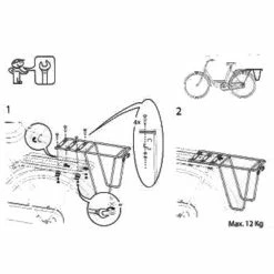 Support Supplémentaire Sur Porte-bagage Vélo - Steco -Promos VTT Boutique support supplementaire sur porte bagage velo steco full 6