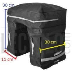 Oxford Triple Sacoche De Vélo Sur Porte-bagage Arrière -Promos VTT Boutique triple sacoche de velo sur porte bagage arriere full 3