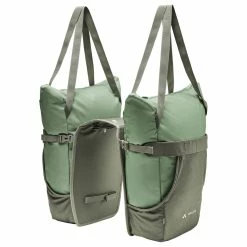 Double Sacoche De Vélo Avec Sacs Cabas TwinShopper Vaude -Promos VTT Boutique twinshopper vaude vert