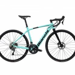 VELO ROUTE ELECTRIQUE BIANCHI E-IMPULSO ROAD ULTEGRA - VERT CELESTE